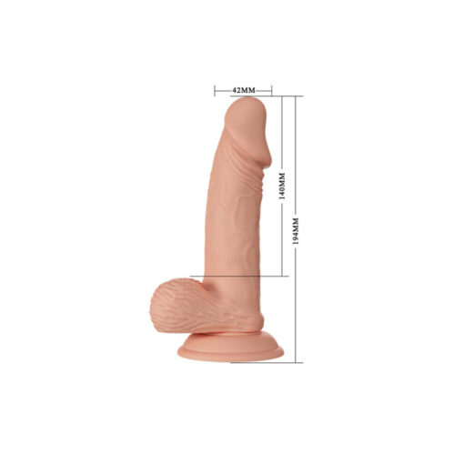 Zebulón dildo tacto piel con ventosa 7,6 - Imagen 6