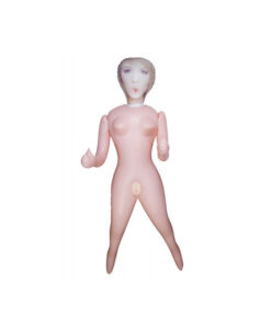 Muñeca rubia hinchable con vagina y ano realista