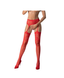 Passion S029 panty efecto liguero rojo S/M/L