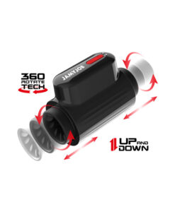 Alternative view of Vortex masturbador de mano giratorio-sube-baja