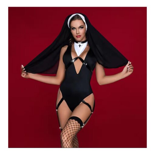 7909 Disfraz de monja completo S/M - Imagen 2