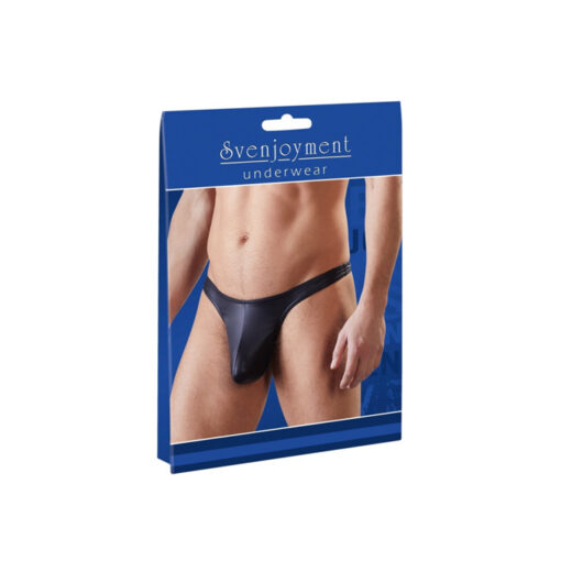 Svenjoyment tanga sin tira trasera efecto cuero M - Imagen 3