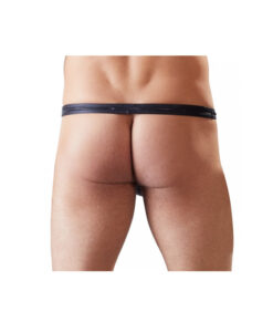 Alternative view of Svenjoyment tanga sin tira trasera efecto cuero M