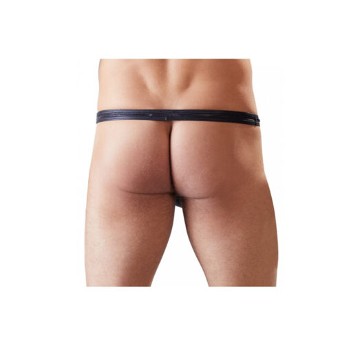 Svenjoyment tanga sin tira trasera efecto cuero M - Imagen 2