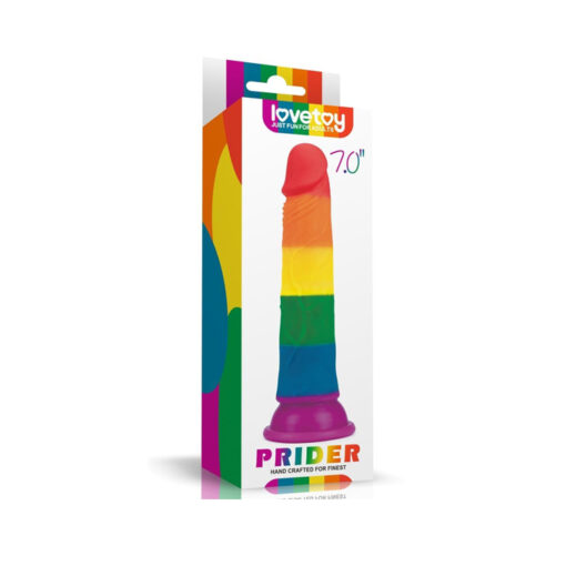Prider dildo arcoiris silicona S - Imagen 6