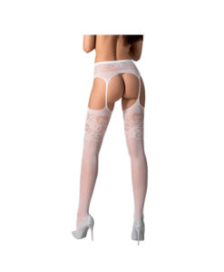 Passion S029 panty efecto liguero blanco S/M/L