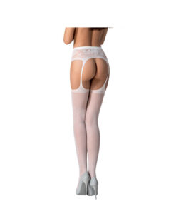 Alternative view of Passion S028 panty efecto liguero blanco S/M/L