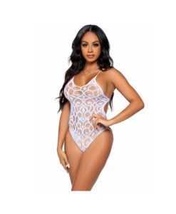 Leg Avenue body espalda tiras blanco S/M/L