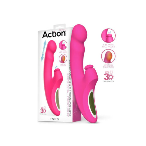 Enles vibrador con calor empuje y pulsación - Imagen 5