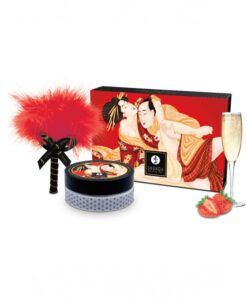 Shunga Polvos de masaje besables fresas con cava