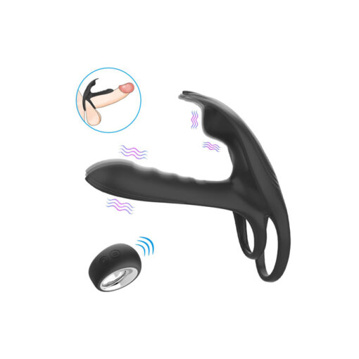 Ohrgasmic Boudoir anillo doble interno y externo con mando - Imagen 6