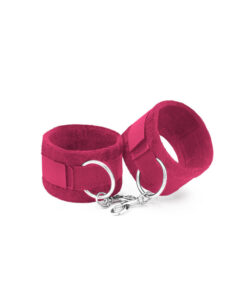 Crushious esposas de velcro con longitud variable fucsia