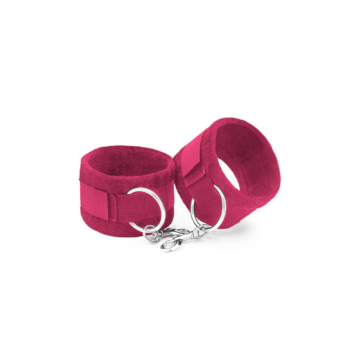 Crushious esposas de velcro con longitud variable fucsia