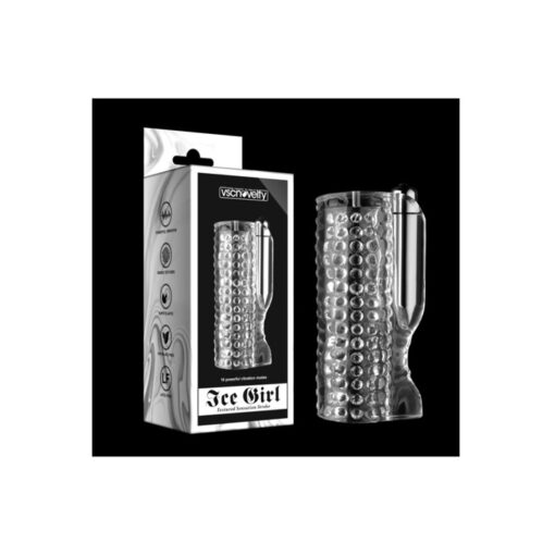 Ice Girl masturbador con vibración transparente