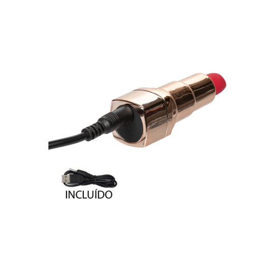 Calexotics pintalabios vibrador recargable dorado - Imagen 5
