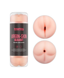 Virgin Skin masturbador doble ano y vagina