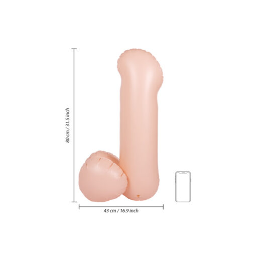 Pene hinchable 80 cm para fiestas - Imagen 5