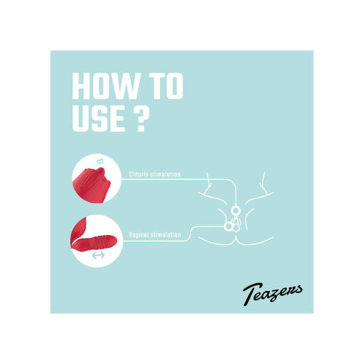 Teazers lengua realista y vibrador con penetración automática - Imagen 4