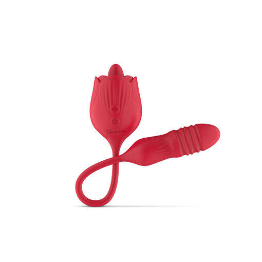Teazers lengua realista y vibrador con penetración automática