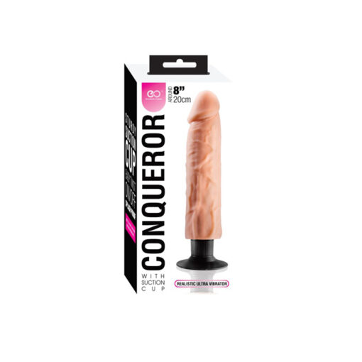 Conqueror vibrador realista con ventosa 8" - Imagen 2