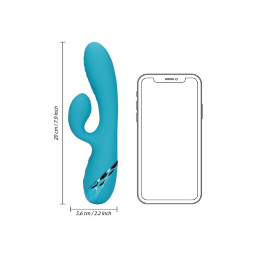 Loveline vibrador conejito hinchable azul - Imagen 8