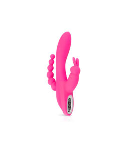 Teazers conejito vibrador triple fucsia