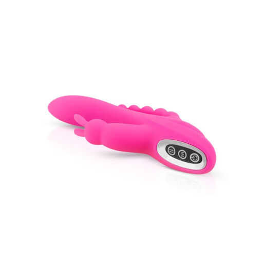 Teazers conejito vibrador triple fucsia - Imagen 2