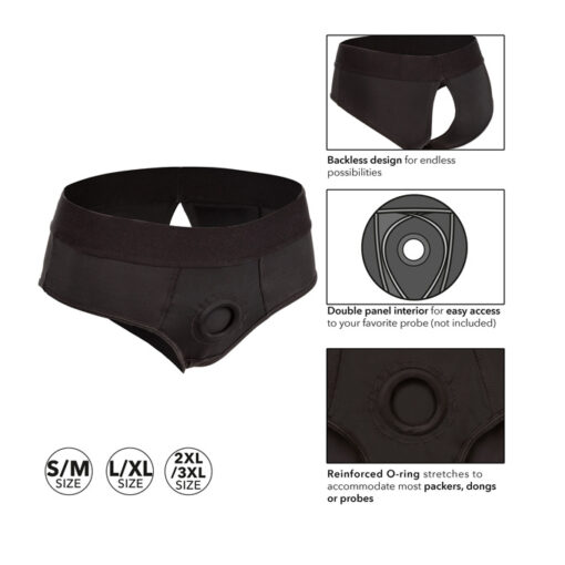 Arnés boxer packer para dildos y prótesis S/M - Imagen 2