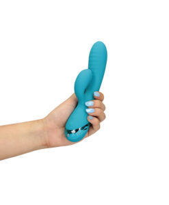 Alternative view of Loveline vibrador conejito hinchable azul