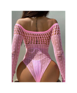 Alternative view of Body elástico mangas rosa baby S/M/L