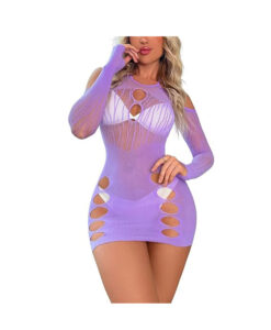 Alternative view of Vestido elástico lavanda S/M/L