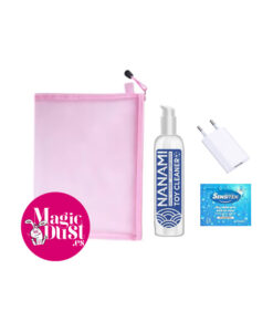 Pack de higiene y guardado para juguetes rosa