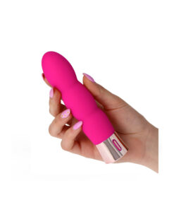 Alternative view of Sweet Desires vibrador ondulado fucsia