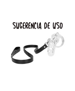 Alternative view of Correa para bdsm cuero vegano