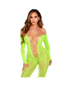 Leg Avenue Pyton malla verde fluo S/M/L