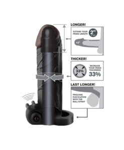 Alternative view of Fantasy Xtensions funda vibradora realista negra