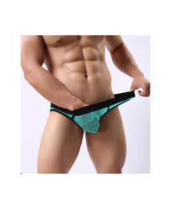 Suspensorio turquesa rayas contorno negro XL