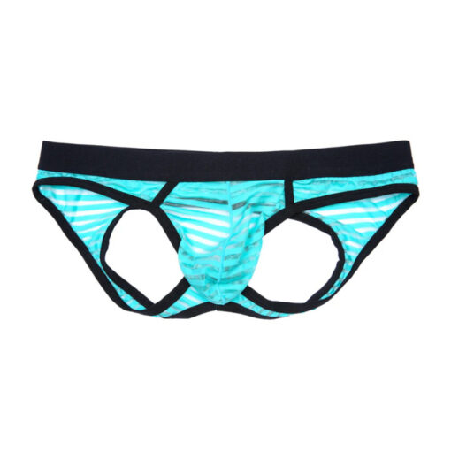 Suspensorio turquesa rayas contorno negro L - Imagen 4