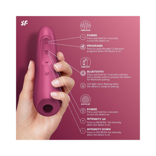 Satisfyer Curvy 1 succionador con vibración y bluetooth - Imagen 4