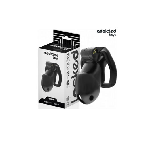 Locked jaula para pene pvc negro M - Imagen 5