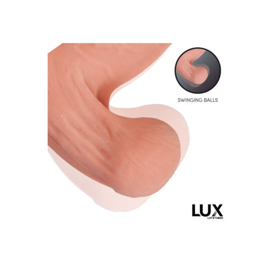 Lux Paul dildo suave y flexible con testículos oscilantes 8,2" - Imagen 3