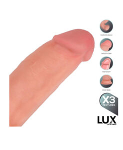 Alternative view of Lux Paul dildo suave y flexible con testículos oscilantes 8,2"