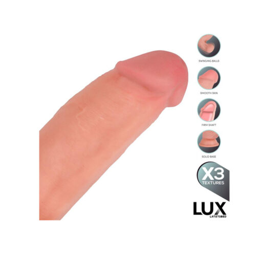 Lux Paul dildo suave y flexible con testículos oscilantes 8,2" - Imagen 2