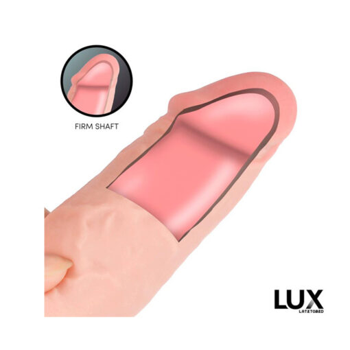 Lux Paul dildo suave y flexible con testículos oscilantes 8,2" - Imagen 4