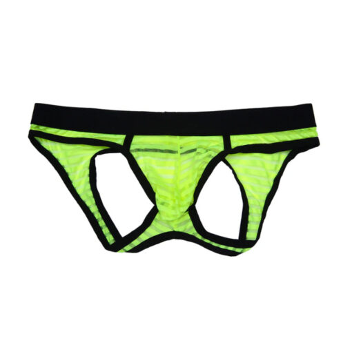 Suspensorio amarillo fluo rayas contorno negro L - Imagen 3