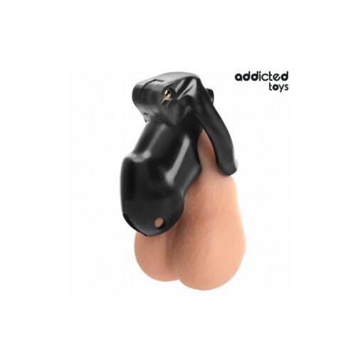 Locked jaula para pene pvc negro M - Imagen 2