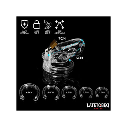 Jaula castidad pene iniciación básica S - Imagen 7