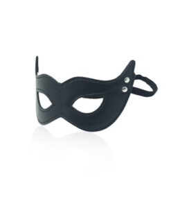 Antifaz máscara de cuero vegano negro