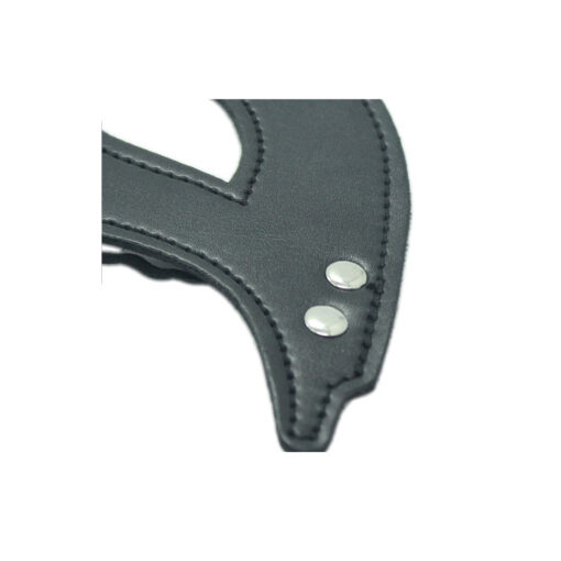 Antifaz máscara de cuero vegano negro - Imagen 3