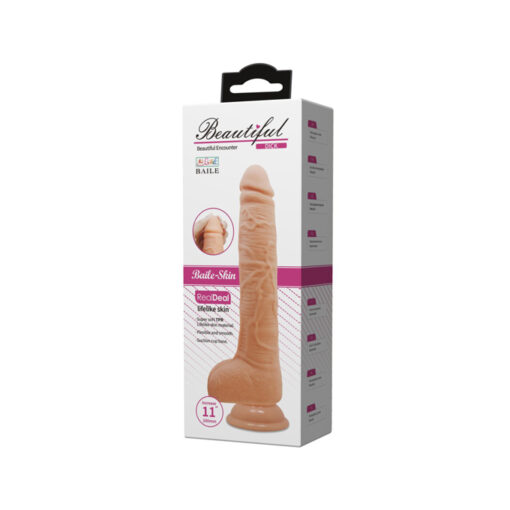 Dick dildo tacto piel largo 11" - Imagen 5